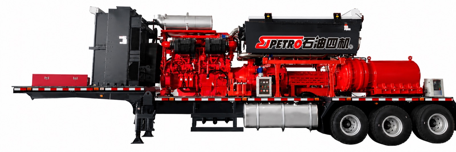 Trailer-mounted fracturing pump unit