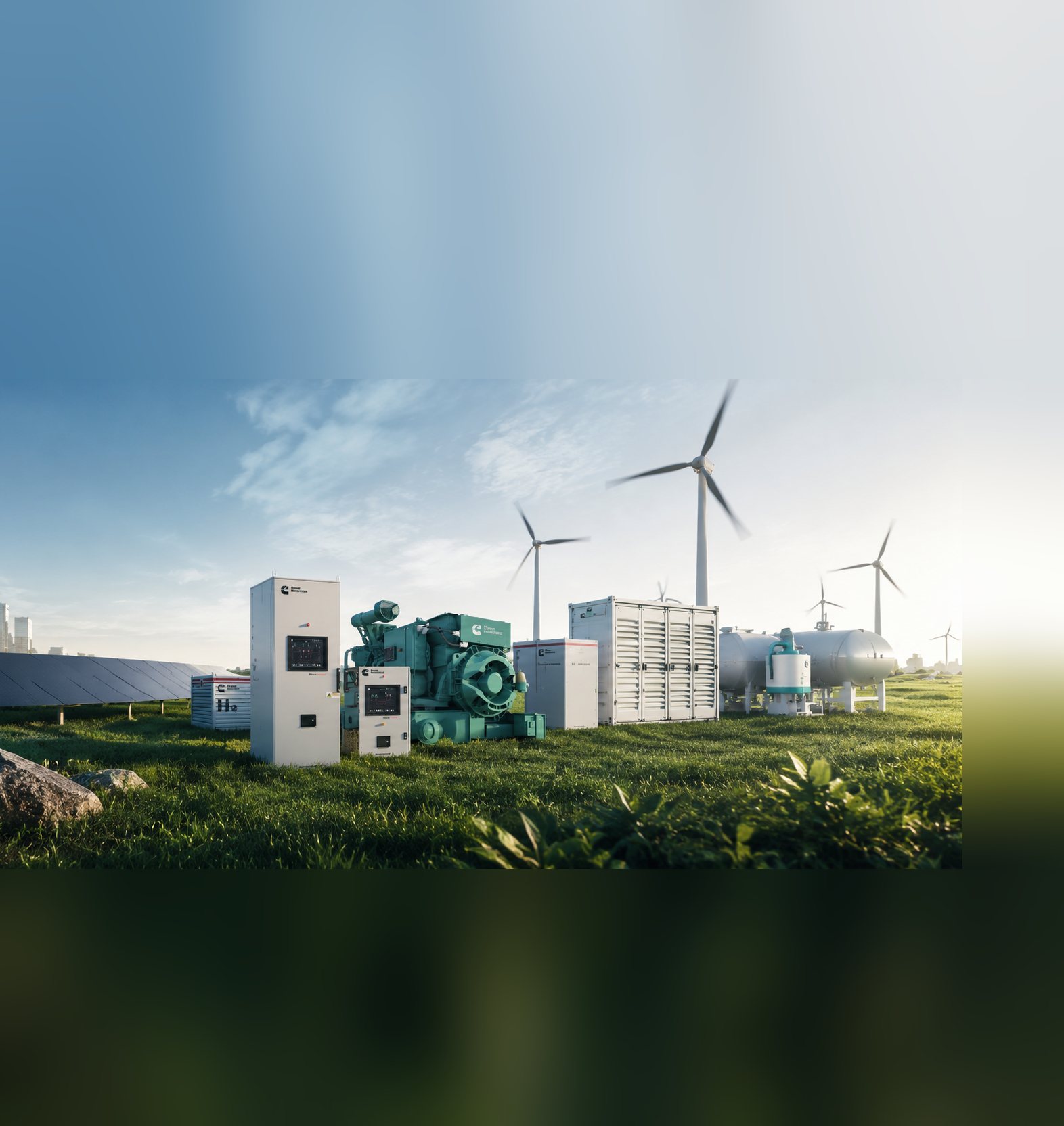 KST POWER diesel generator set installed at a wellsite